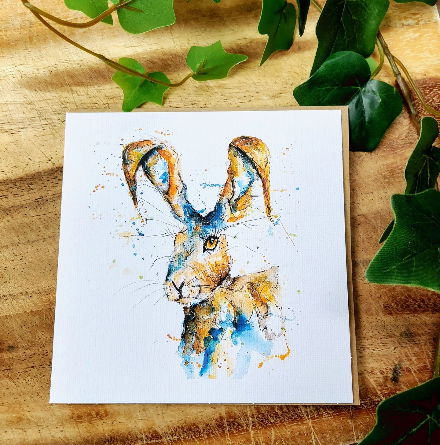 Wild Hare Greeting Card