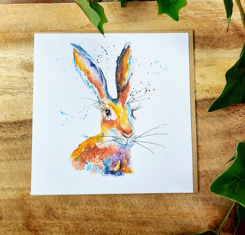 Bramble Hare Greeting Card