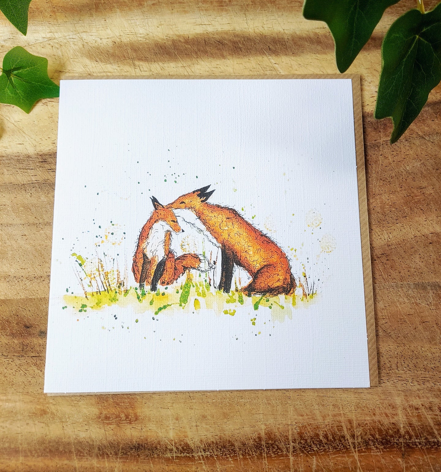 Fox Whispers Greeting Card
