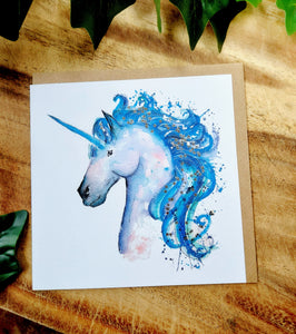 Star Unicorn Greeting Card
