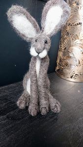 Needlefelted hare 7.5 inch