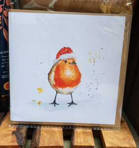 Festive Robin Greeting Card