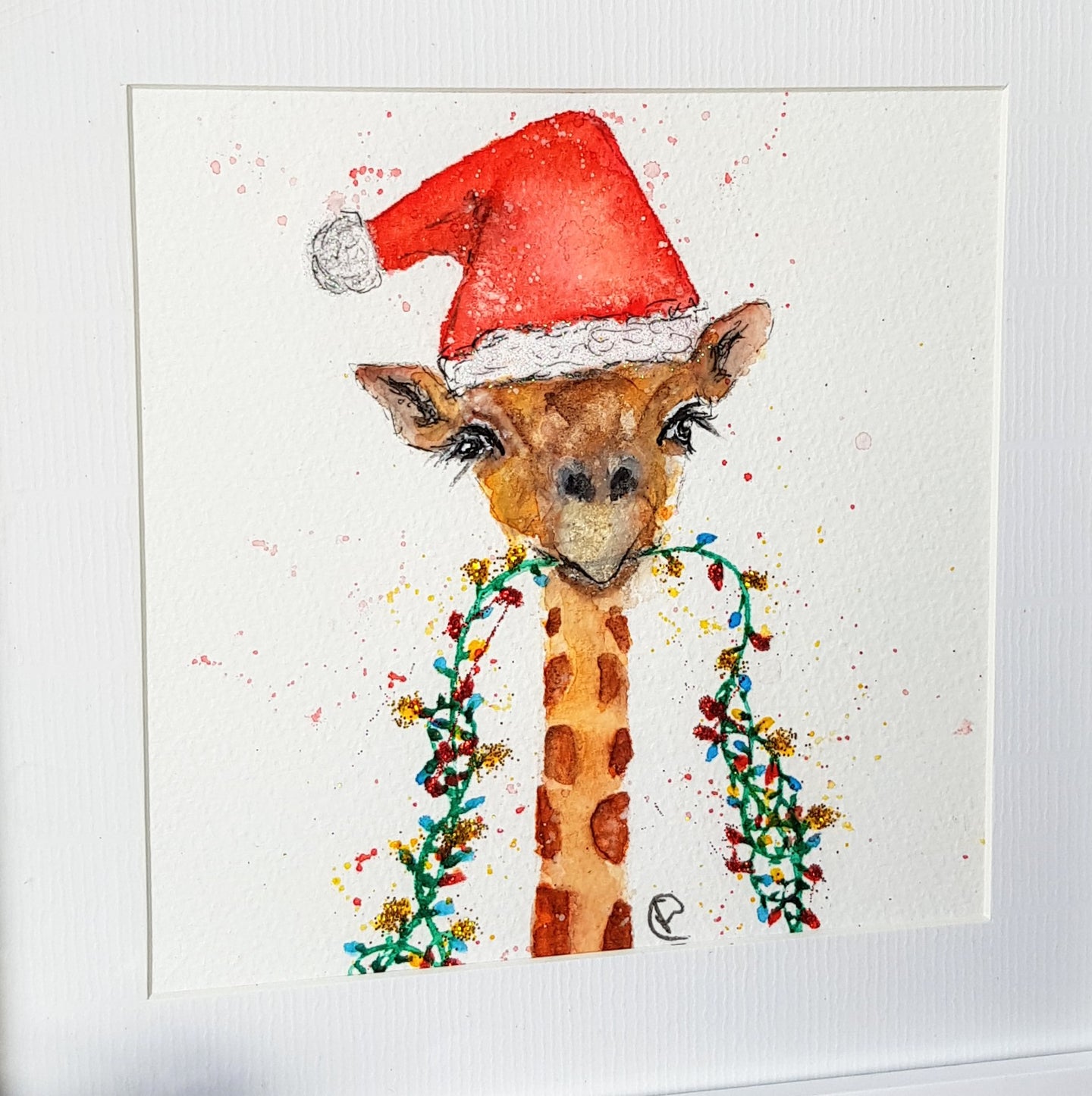 Santa baby giraffe