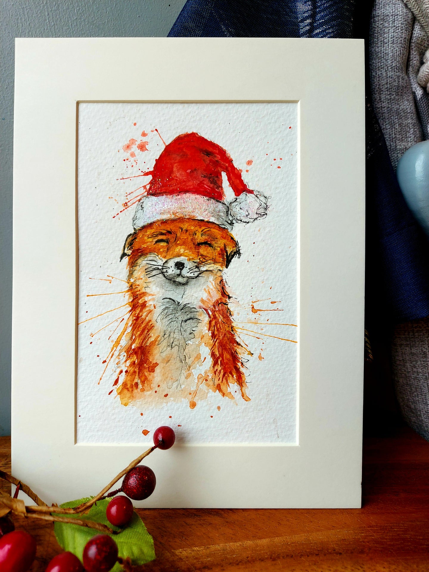 Festive fox prints