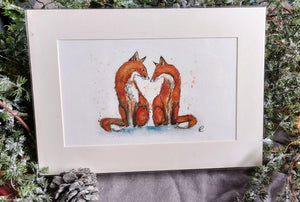 Fox Love Print