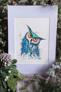 Blue Owl print