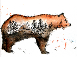 Forest Bear print