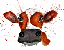 Load image into Gallery viewer, Cheeky Brown Cow Print