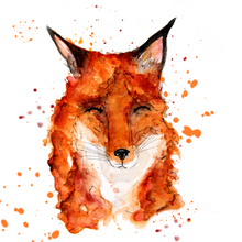 Load image into Gallery viewer, Dozy Fox Greeting Card